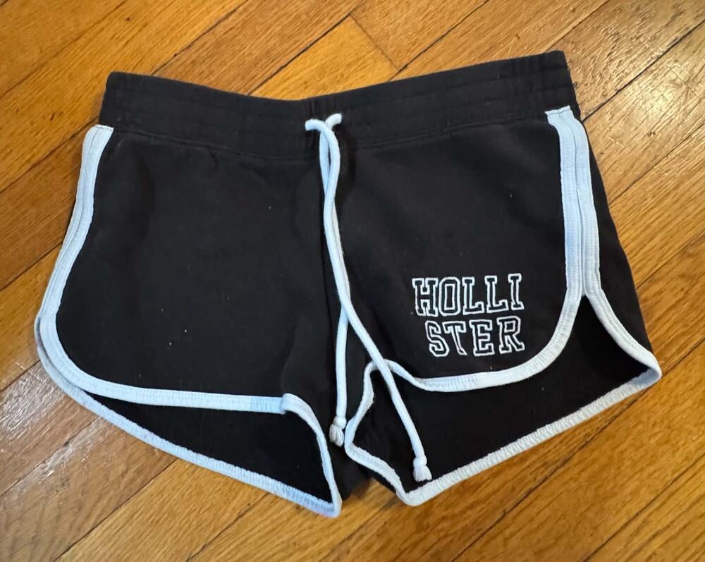 Hollister Black & Blue Dolphin Shorts XS